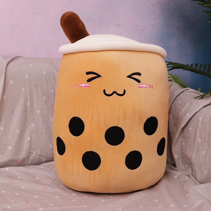 Creative Simulation Milk Tea Plush Toy Cup Pillow Cute Funny Doll Pearl Milk Tea Cup Cool Creative Decoration